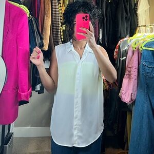 asos white collared blouse